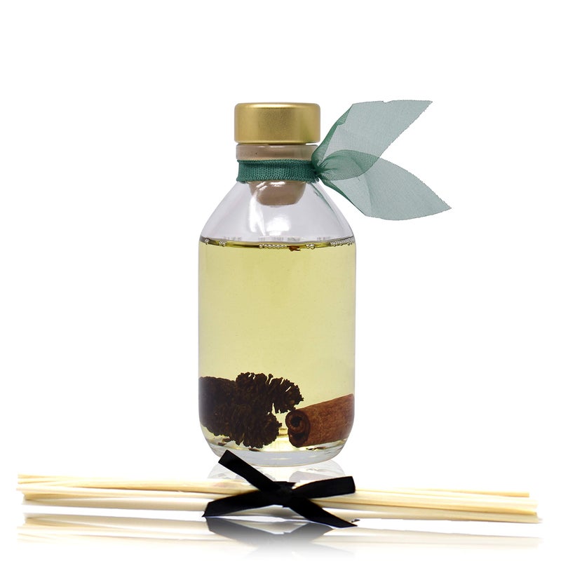 LOVSPA Reed Diffuser Set, Cinnamon Pine Cones Scented Oil Diffuser with Sticks, Home Fragrance Accessories for Bathroom Shelf Decor, Aroma Diffusers for Home or Office Desk, USA Made - Image 2